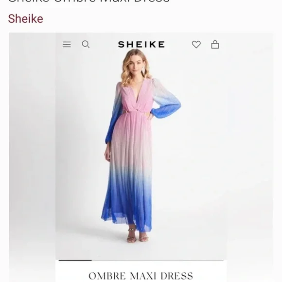 sheike blue and white dress Sheike Petal Mini Dress